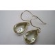 Boucles d'oreilles argent et Prasiolite.