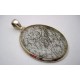 Pendentif en argent Quartz tourmaline.