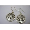 Boucles d'oreilles argent massif.