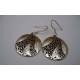 Boucles d'oreilles argent massif.