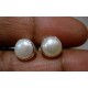 Clous d'oreille en argent et Pearl.