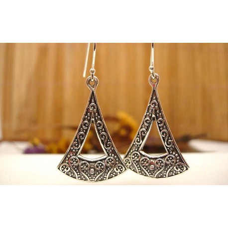 Boucle d'oreilles en argent Massif.