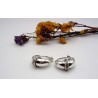 Boucles d'oreille en argent masssif.