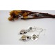 Boucles d'oreille en argent et Opale.