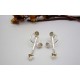 Boucles d'oreille en argent et Opale.