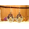 Boucles d'oreilles argent et Préhnite.