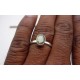 Bague argent et labradorite T 57