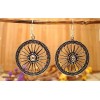 Boucles d'oreilles argent massif.