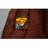 Bague argent et Ammolite T 56