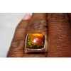 Bague argent et Ammolite T53.5