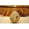 Pendentif en argent et Quartz rutile.