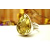 Bague argent avec Lemon topaze