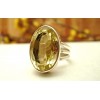 Bague argent avec Lemon topaz T 54