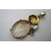 Pendentif en argent et Citrine