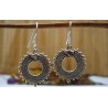 Boucles d'oreilles argent.